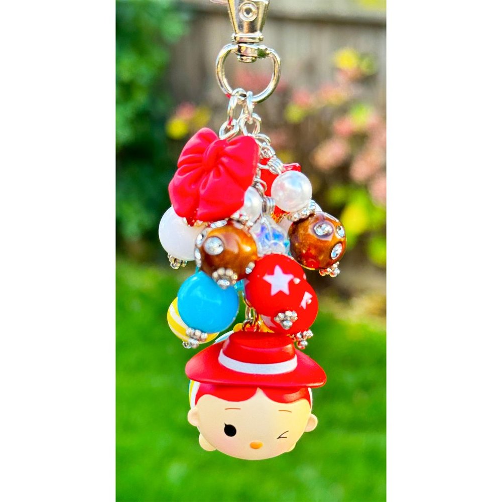 Toy Story Chibi Cow Girl Jessie Tsum Tsum Keychain Purse Bag Charm